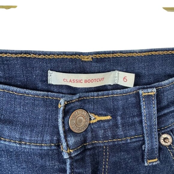 Levi's NEW Classic Bootcut Dark Wash Blue Denim Jeans W28 L32 Women's Size 6 - Picture 13 of 13